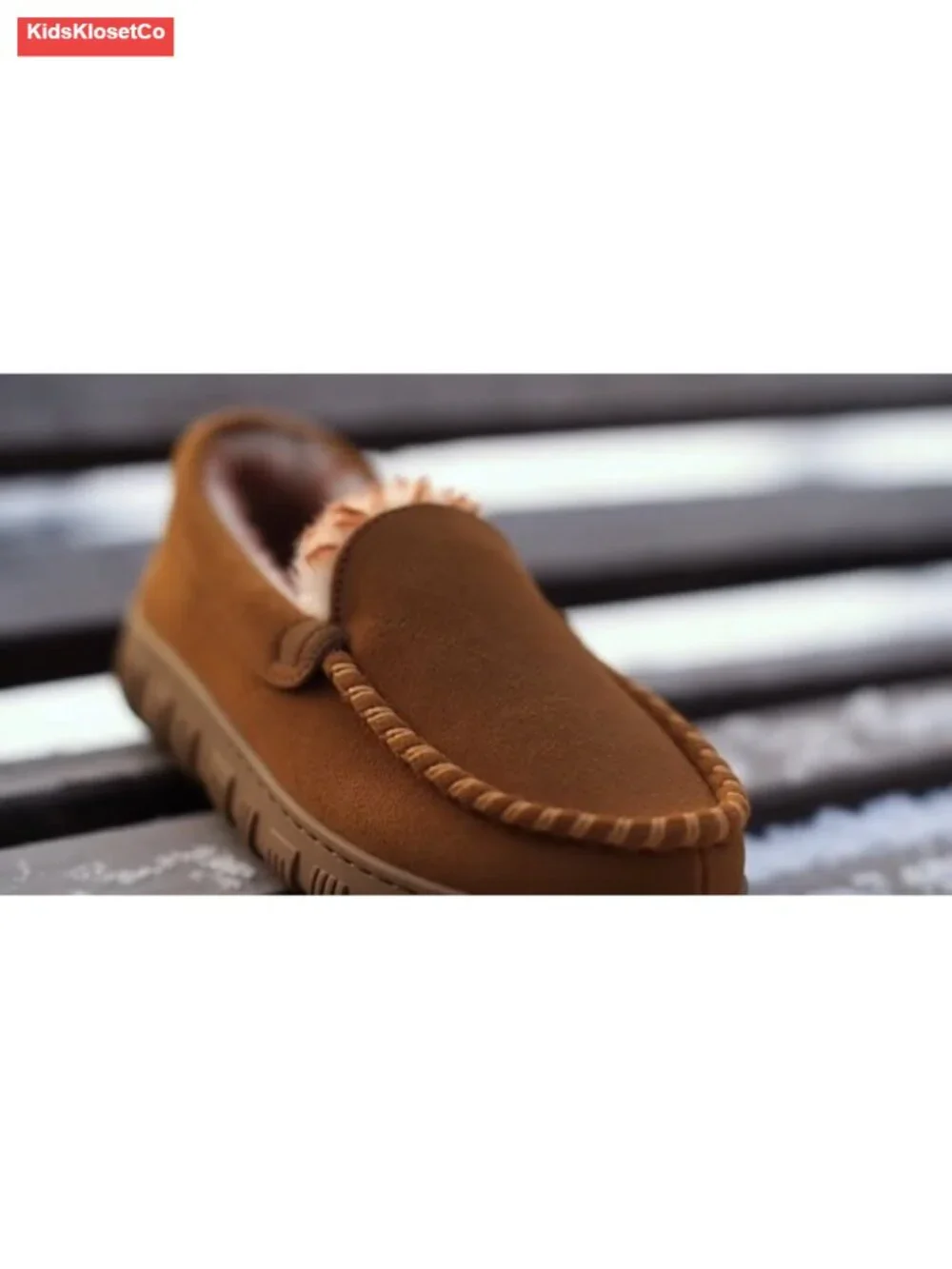 Kids Mocc Foam Slippers Nonslip Indoor Outdoor